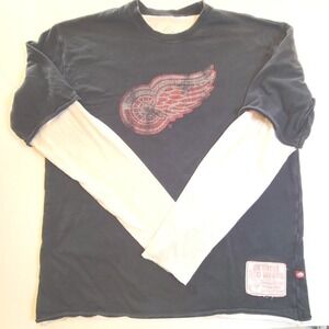 Detroit Red Wings Long Sleeve Shirt NHL Hockey Graphic T-Shirt Y2K style